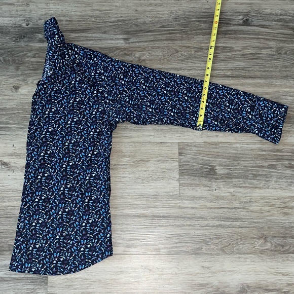 Men's Blue Patterned Shirt - Picture 6 of 6